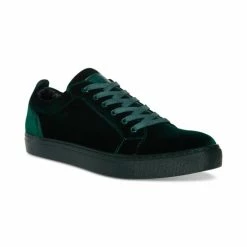 Buy 🔥 Steve Madden Men's Yazi Velvet Low-Top 👟 Sneaker Emerald 👍