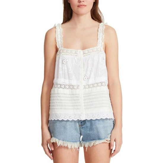 Coupon 🔔 BB Dakota By Steve Madden 👩 Women's You're So Baby Top White 👏