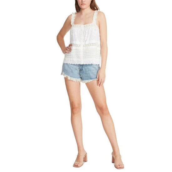 Coupon 🔔 BB Dakota By Steve Madden 👩 Women's You're So Baby Top White 👏 - Image 4