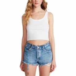 Flash Sale 🔔 Steve Madden 👩 Women's Resin Dangling Charm Chain Belt Blue 😀