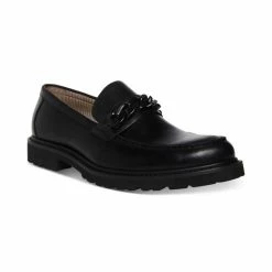 Outlet 💯 Steve Madden Men's Kadi Chunky Chain Slip-On Loafer Black 😍