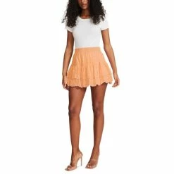 Best deal 😍 BB Dakota By Steve Madden 👩 Women's Fresh Out Of There Eyelet 👗 Skirt Orchid Bouquet 🔔