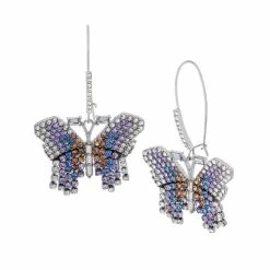 Outlet 💯 Steve Madden Butterfly Dangle Earrings Multi 🔔