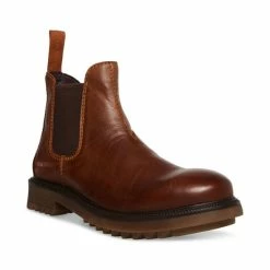 Best Pirce ๐ Steve Madden Men's Azzure Leather Chelsea Boot Wheat ๐