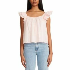 Budget ๐ BB Dakota By Steve Madden ๐ฉ Women's Head Over ๐ Heels Cotton Top Pink Salt โ