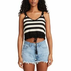 Hot Sale 🧨 BB Dakota By Steve Madden 👩 Women's Canary Island Top Black 😀