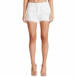 Buy ๐ BB Dakota By Steve Madden ๐ฉ Women's White Hot Distressed Denim Shorts โ