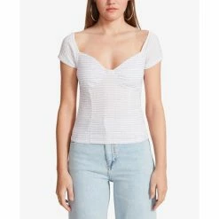 Promo 🔥 BB Dakota By Steve Madden 👩 Women's Gingham To Me Corset Top Sunshine 🤩