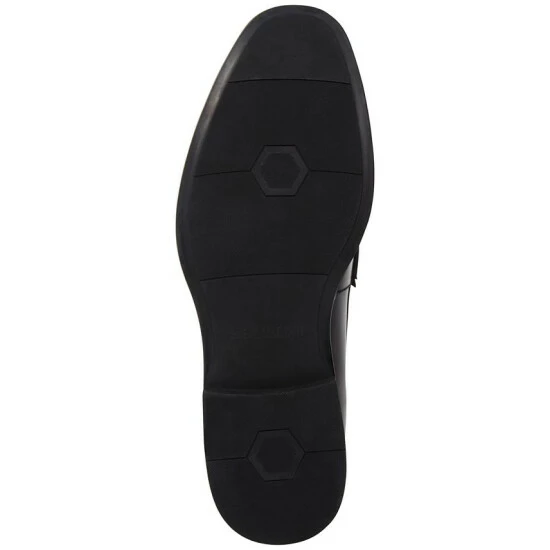 Best Pirce 👏 Steve Madden Men's Jazzin Waxed Leather Shiny-Bit 👗 Dress Loafer Dk Grey 👏 - Image 4