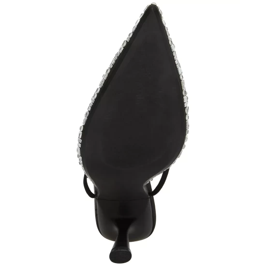 Cheapest 👍 Steve Madden 👩 Women's Ravish Rhinestone Ankle-Tie Pumps Black Gemstone ⌛ - Image 6