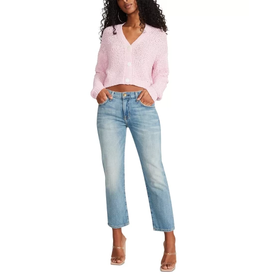 Best reviews of ๐ BB Dakota By Steve Madden ๐ฉ Women's Bonfire Cropped Cardigan Sunshine โญ - Image 5