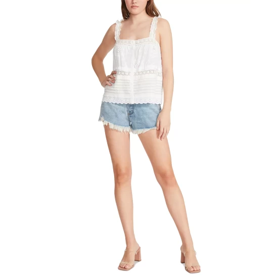 Coupon 🔔 BB Dakota By Steve Madden 👩 Women's You're So Baby Top White 👏 - Image 5