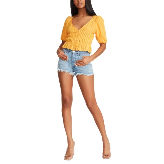 Top 10 👏 BB Dakota By Steve Madden 👩 Women's 🌞 Summer Ting Cotton Top Black 🤩 - Image 6