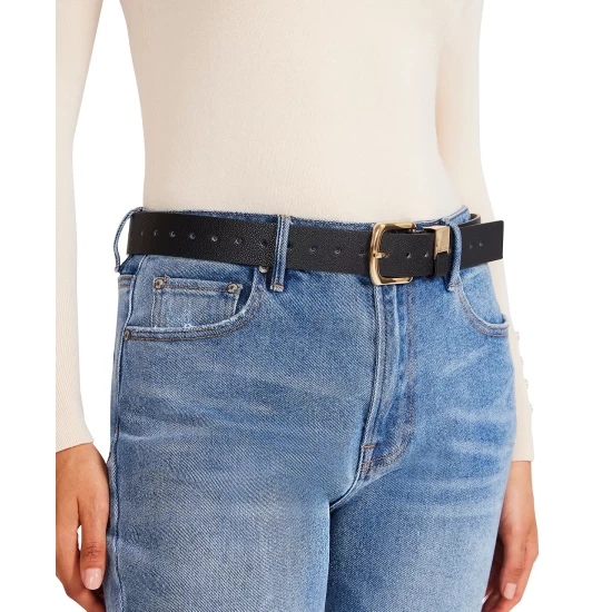 Buy 🎁 Steve Madden 👩 Women's Cap Loop Detail Pant Belt Black ❤️ - Image 3