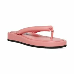 Top 10 โญ Steve Madden ๐ฉ Women's Fango Puffer Thong ๐ฉด Sandals Pink Leather ๐