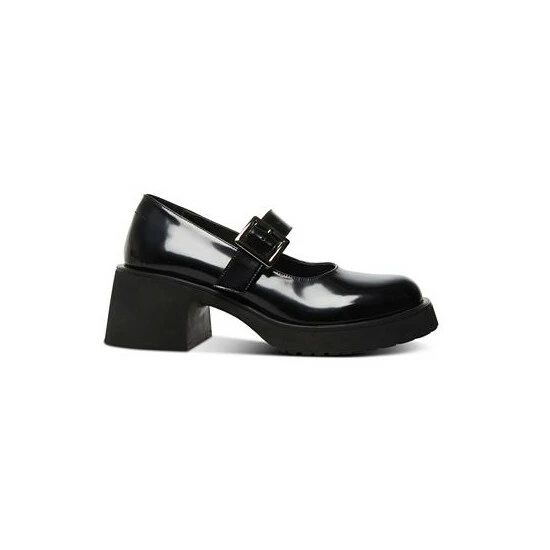 Cheap 🔥 Steve Madden 👩 Women's Tulip Platform Mary Jane Flats Black Box Patent ✨ - Image 2