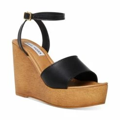 Hot Sale 🥰 Steve Madden 👩 Women's Welsh Wedge 🩴 Sandals Camel ✨
