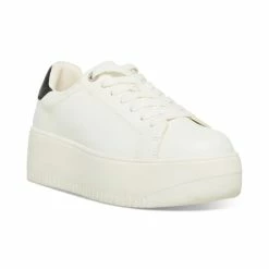 Coupon 👍 Steve Madden 👩 Women's Rockaway Platform 👟 Sneakers White/black 🎁