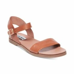 Promo 🔔 Steve Madden Dina Flat 🩴 Sandals Tan 🧨