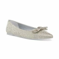 Top 10 ๐ฅ Steve Madden ๐ฉ Women's Elina Embellished Rhinestone Bow Ballet Flats Crystal Rhinestone ๐