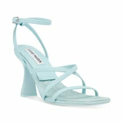 Coupon 🎉 Steve Madden 👩 Women's Blessing Strappy 👗 Dress 🩴 Sandals Blue ❤️