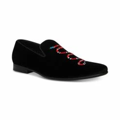 Top 10 ๐ Steve Madden Men's Mixin Snake Velvet Smoking Slipper Black ๐