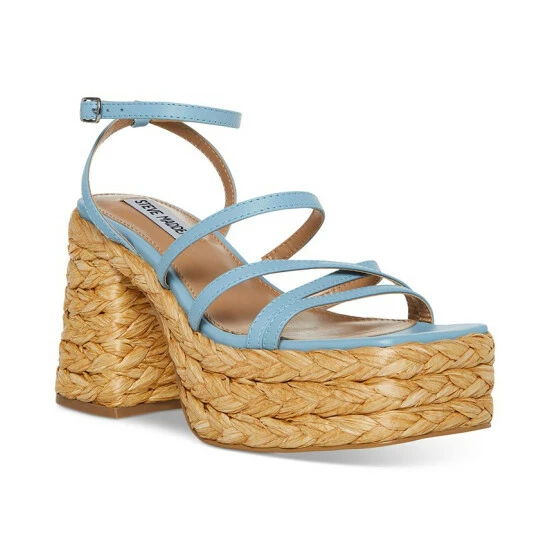 Buy 👏 Steve Madden 👩 Women's Belise Strappy Platform Espadrille 🩴 Sandals Blazing Orange 🎉