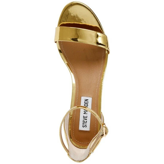 New 😉 Steve Madden 👩 Women's Irenee Two-Piece Block-Heel 🩴 Sandals Leopard Velvet 🥰 - Image 4