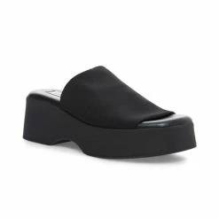 Brand new 👏 Steve Madden 👩 Women's Slinky30 Flatform Wedge 🩴 Sandals Black 😍