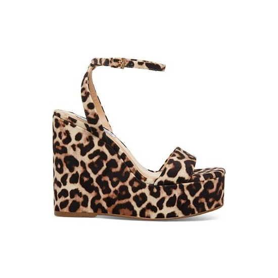 Promo ✔️ Steve Madden 👩 Women's Cecee Ankle-Strap Platform Wedge 🩴 Sandals Black Suede 🎉 - Image 2