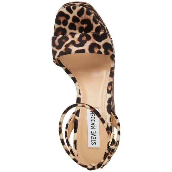 Promo ✔️ Steve Madden 👩 Women's Cecee Ankle-Strap Platform Wedge 🩴 Sandals Black Suede 🎉 - Image 4