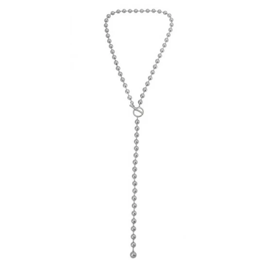 Best reviews of 🛒 Steve Madden Ball Y-shaped Chain Necklace Rhodium 👍