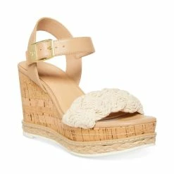 Deals ✔️ Cool Planet By Steve Madden 👩 Women's Junee-W Wedge 🩴 Sandals Dark Natural Multi 🛒