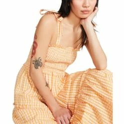 Discount 🔔 BB Dakota By Steve Madden 👩 Women's Annalise 👗 Dress Orange 🔔