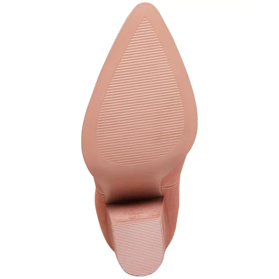 Discount ✨ Steve Madden 👩 Women's Macayla Platform Block-Heel Booties Bone Smooth 🎁