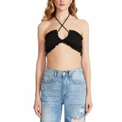 Cheapest โ๏ธ BB Dakota By Steve Madden ๐ฉ Women's Catch A Glance Halter Top Black ๐