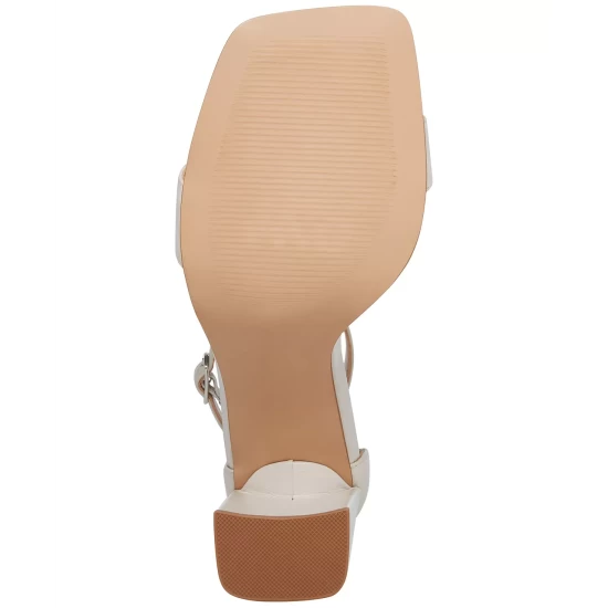 Discount ✨ Steve Madden 👩 Women's Macayla Platform Block-Heel Booties Bone Smooth 🎁 - Image 5