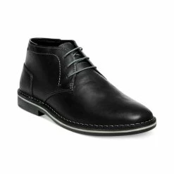 New 😉 Steve Madden Men's Harken Chukka 🥾 Boots Black 😉