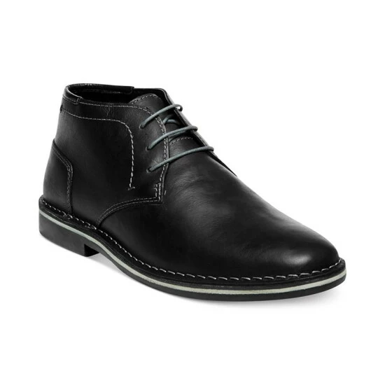 New 😉 Steve Madden Men's Harken Chukka 🥾 Boots Black 😉